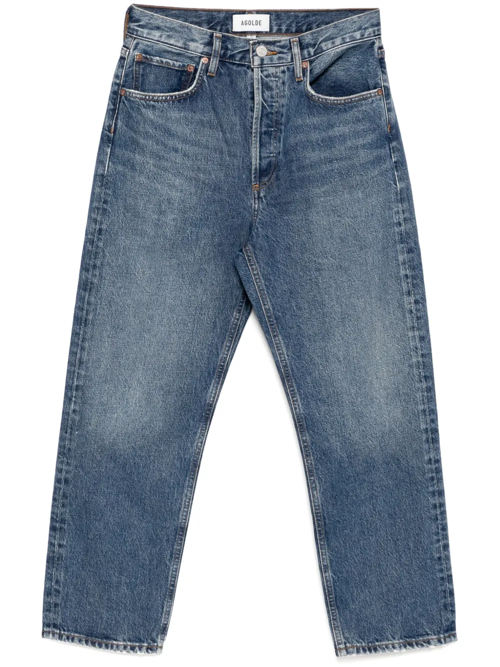 AGOLDE 90s Crop straight jeans Blauw