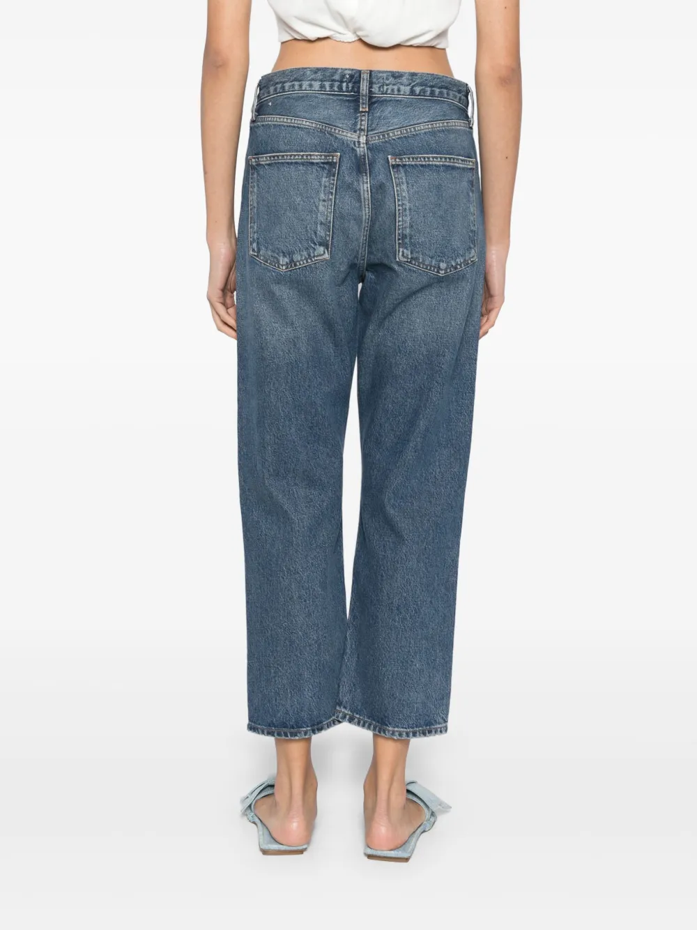 AGOLDE 90s Crop straight jeans Blauw