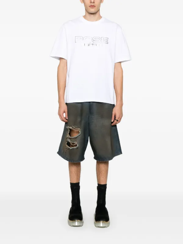 Tシャツ・カットソー Martine Rose White Cotton T-Shirt With Logo Classic S/S T-Shirt in White | Martine Rose