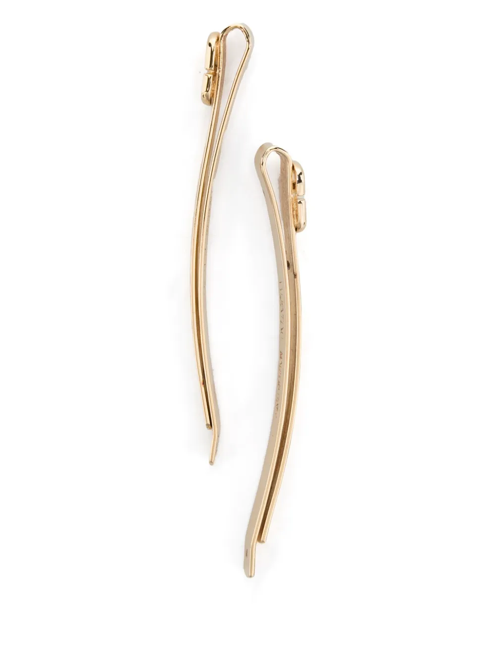 Valentino Vlogo Signature Hair Clips (set Of Two) In Gold