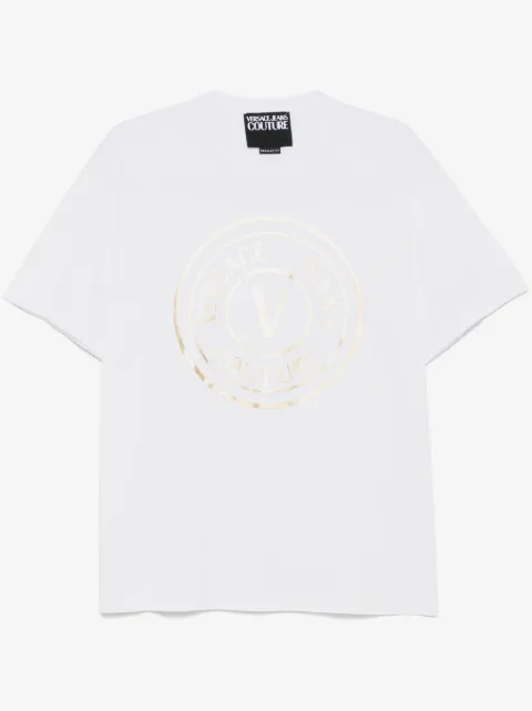 Versace Jeans Couture t-shirt med V-emblem