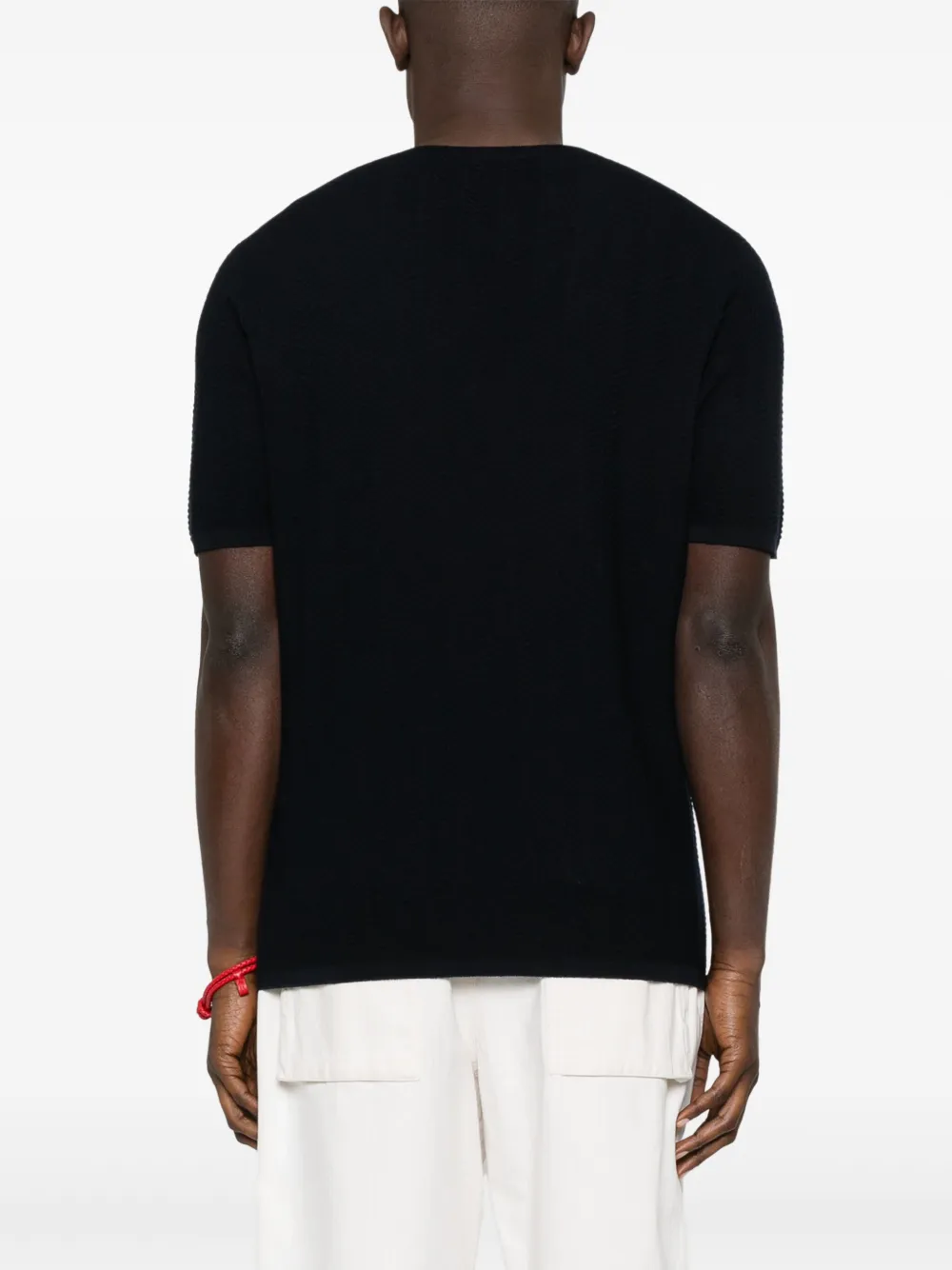 Giorgio Armani Chevron T-shirt Blauw