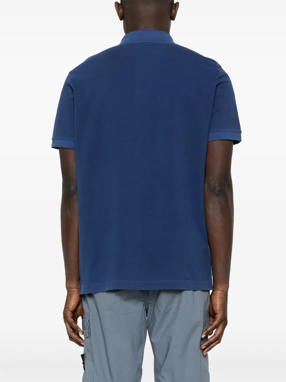 Stone Island Piqué poloshirt Blauw
