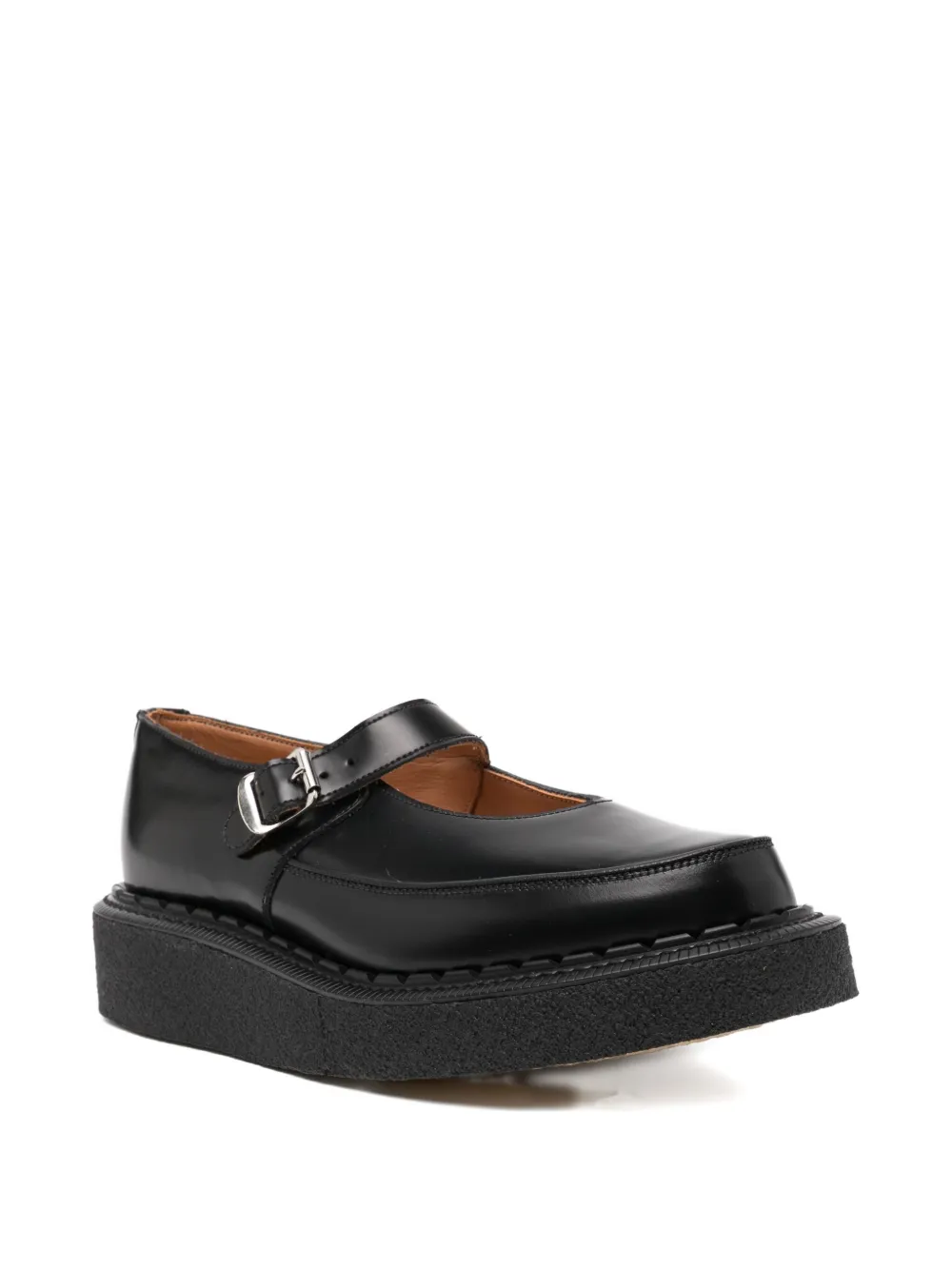 Comme Des Garçons Girl x George Cox leren Mary Jane schoenen - 1 BLACK