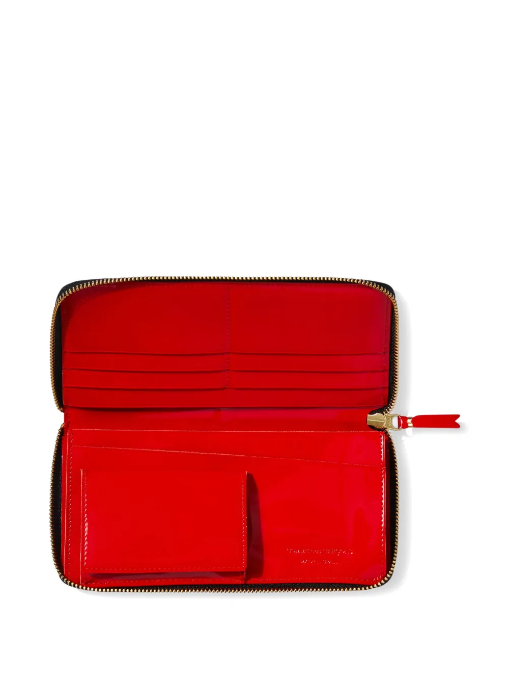 Comme Des Garçons Zip-fastening Wallet In Red