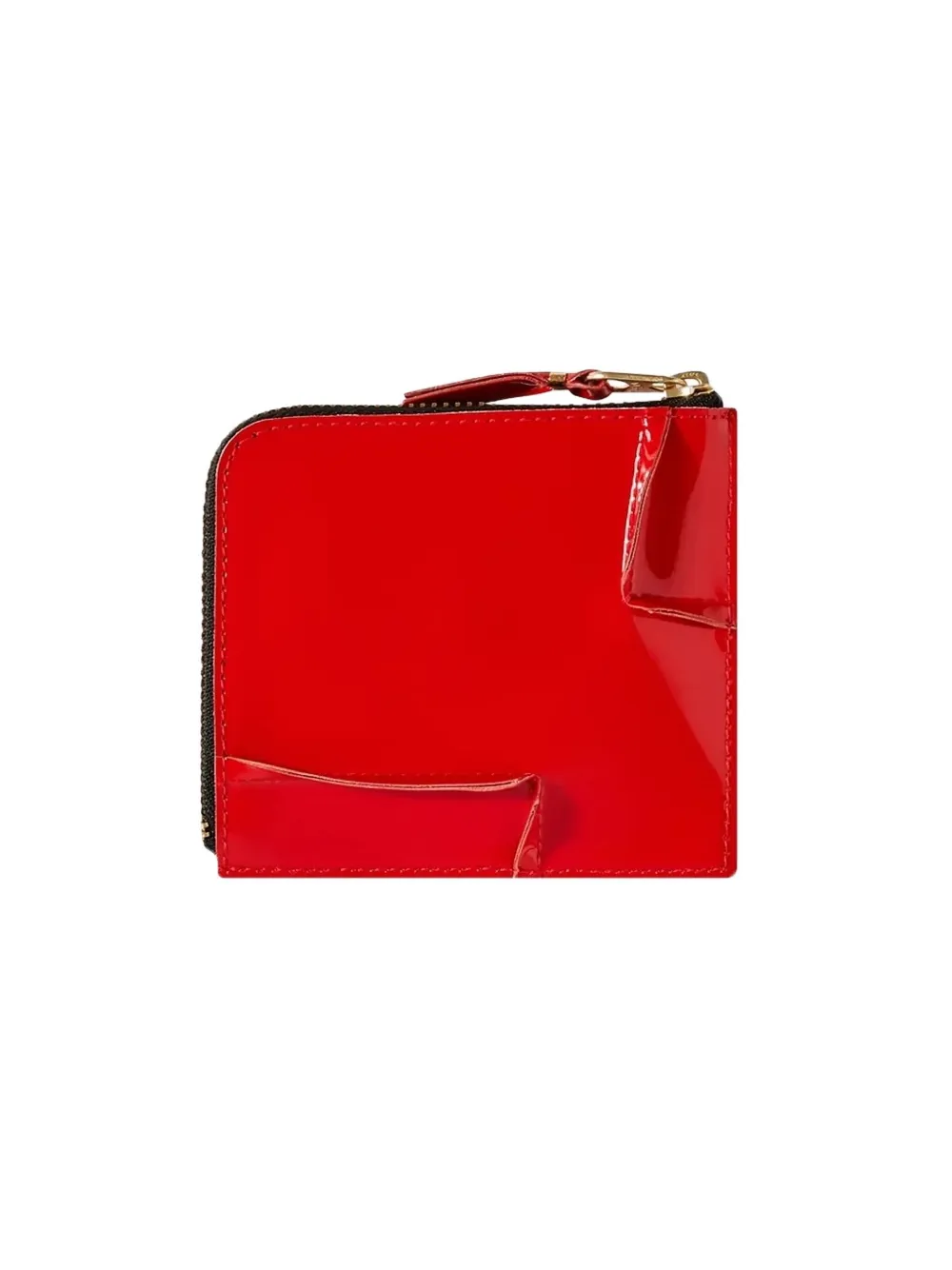 Comme Des Garçons Wallet zip-around panelled wallet Rood