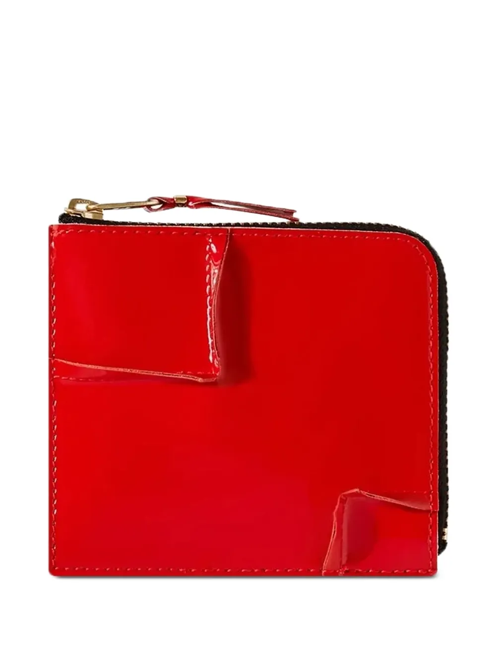 Comme Des Garçons Wallet zip-around panelled wallet Rood