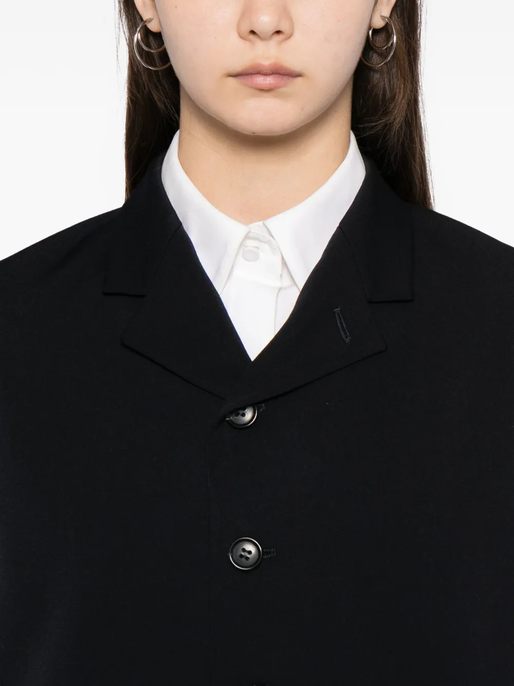 Comme Des Garcons Girl Wool Blazer In Black