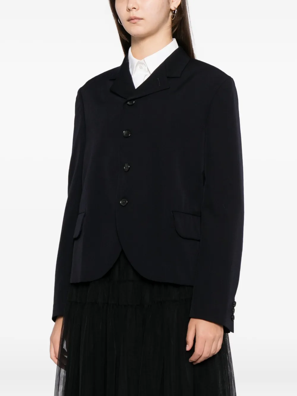 Comme Des Garcons Girl Wool Blazer In Black