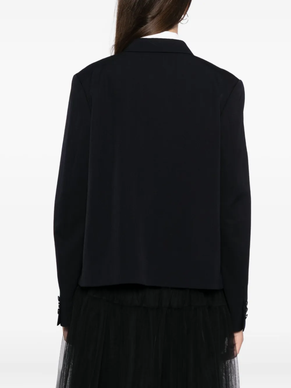 Comme Des Garcons Girl Wool Blazer In Black
