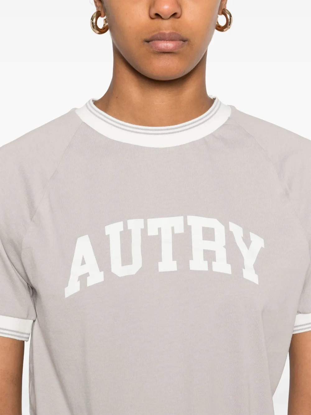 Autry T-shirt met logoprint Grijs