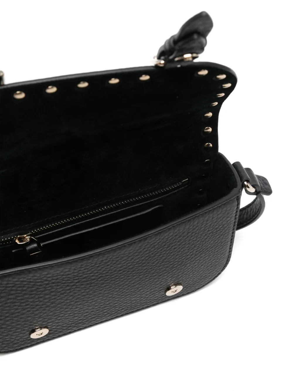Shop Valentino Rockstud Cross Body Bag In ブラック