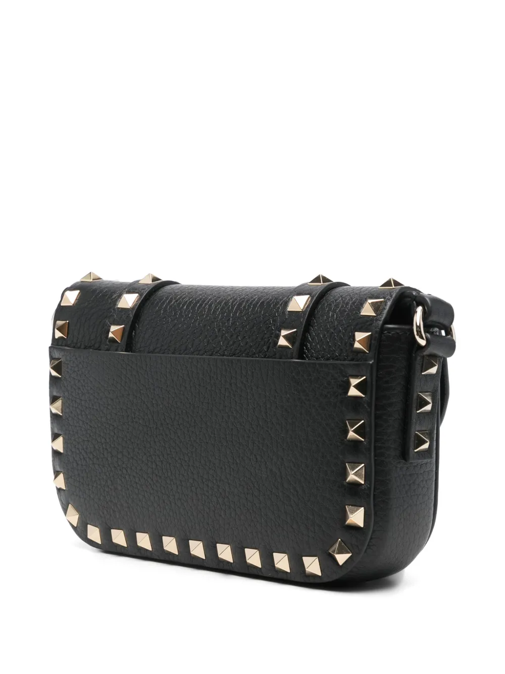 Shop Valentino Rockstud Cross Body Bag In ブラック