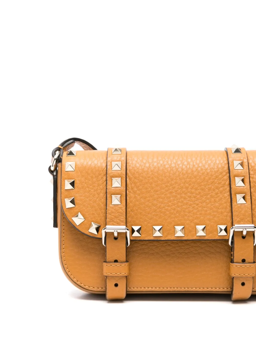 Valentino Garavani Rockstud kleine crossbodytas Bruin