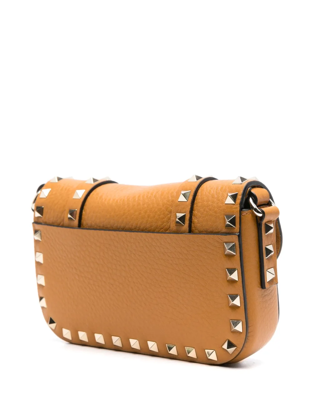 Valentino Garavani Rockstud kleine crossbodytas Bruin