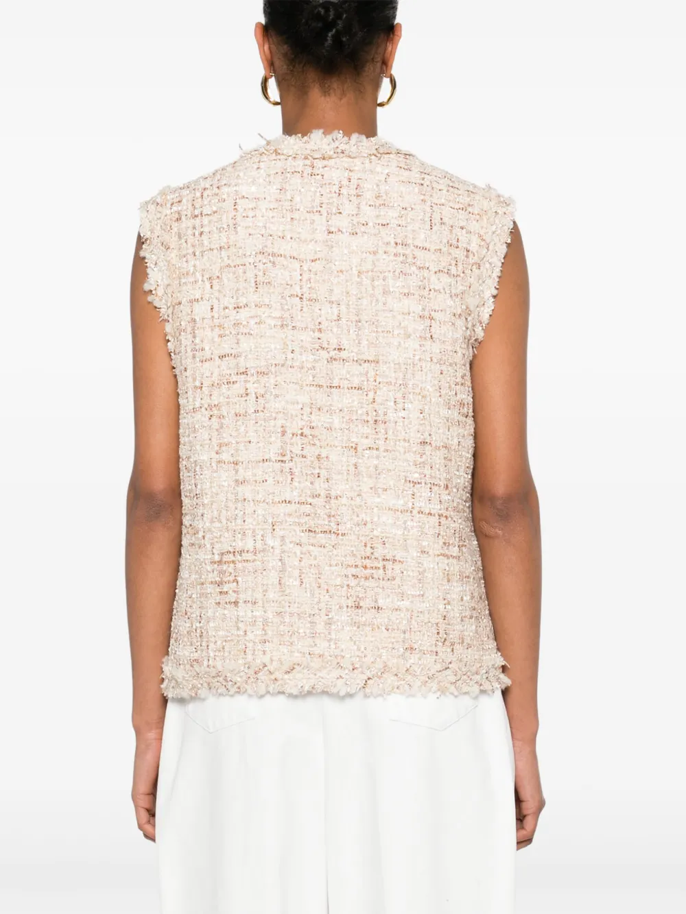 Iro Ozya Wool Blend Vest In Neutrals