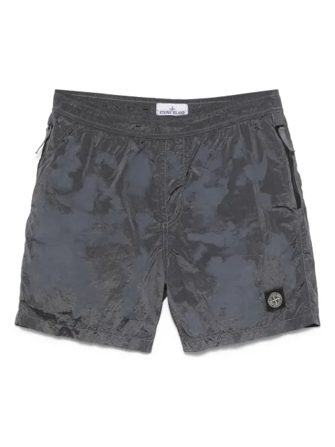 Stone Island crinkle-finish swim shorts