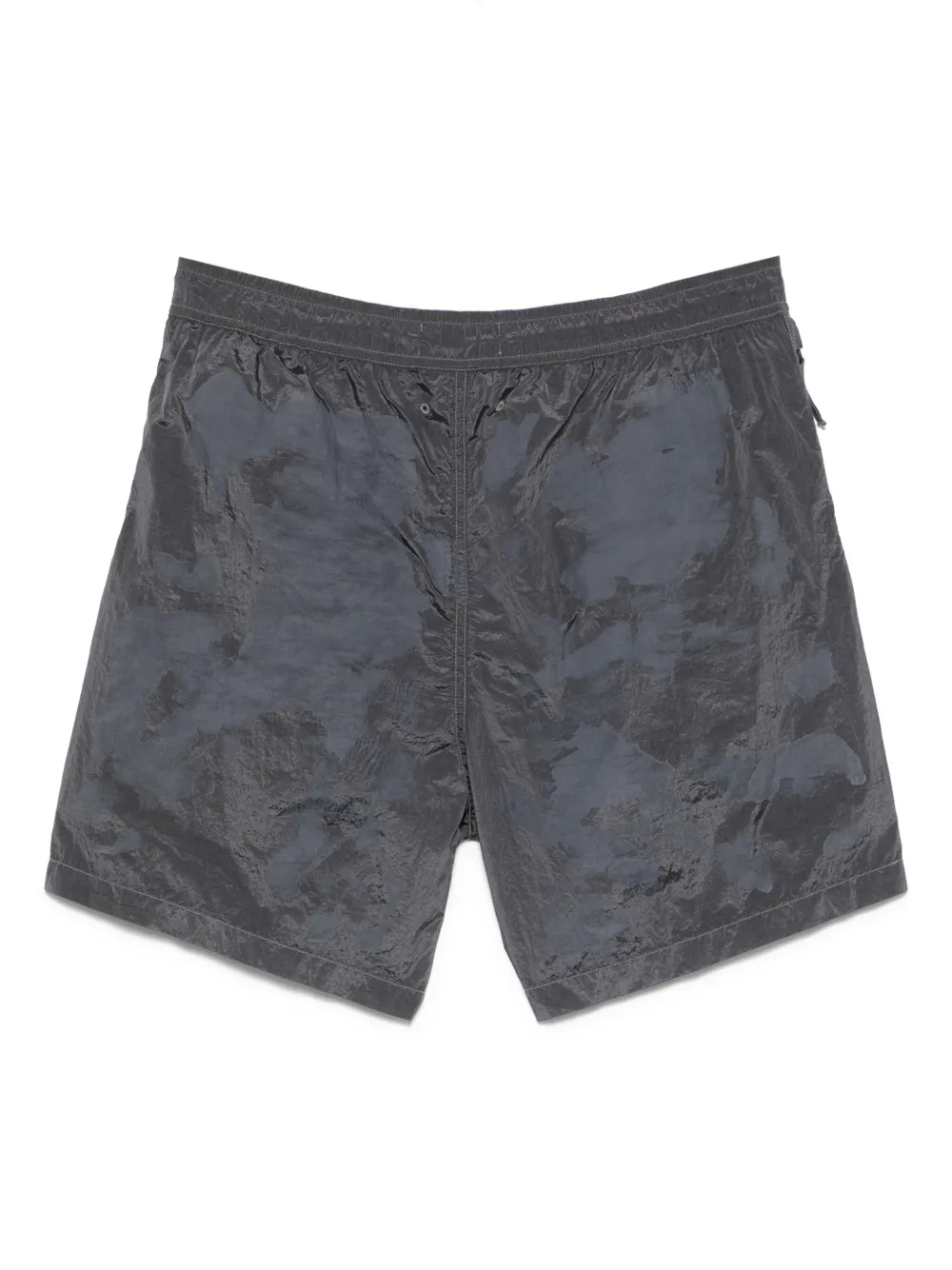 Stone Island Shorts met gekreukte afwerking - Blauw