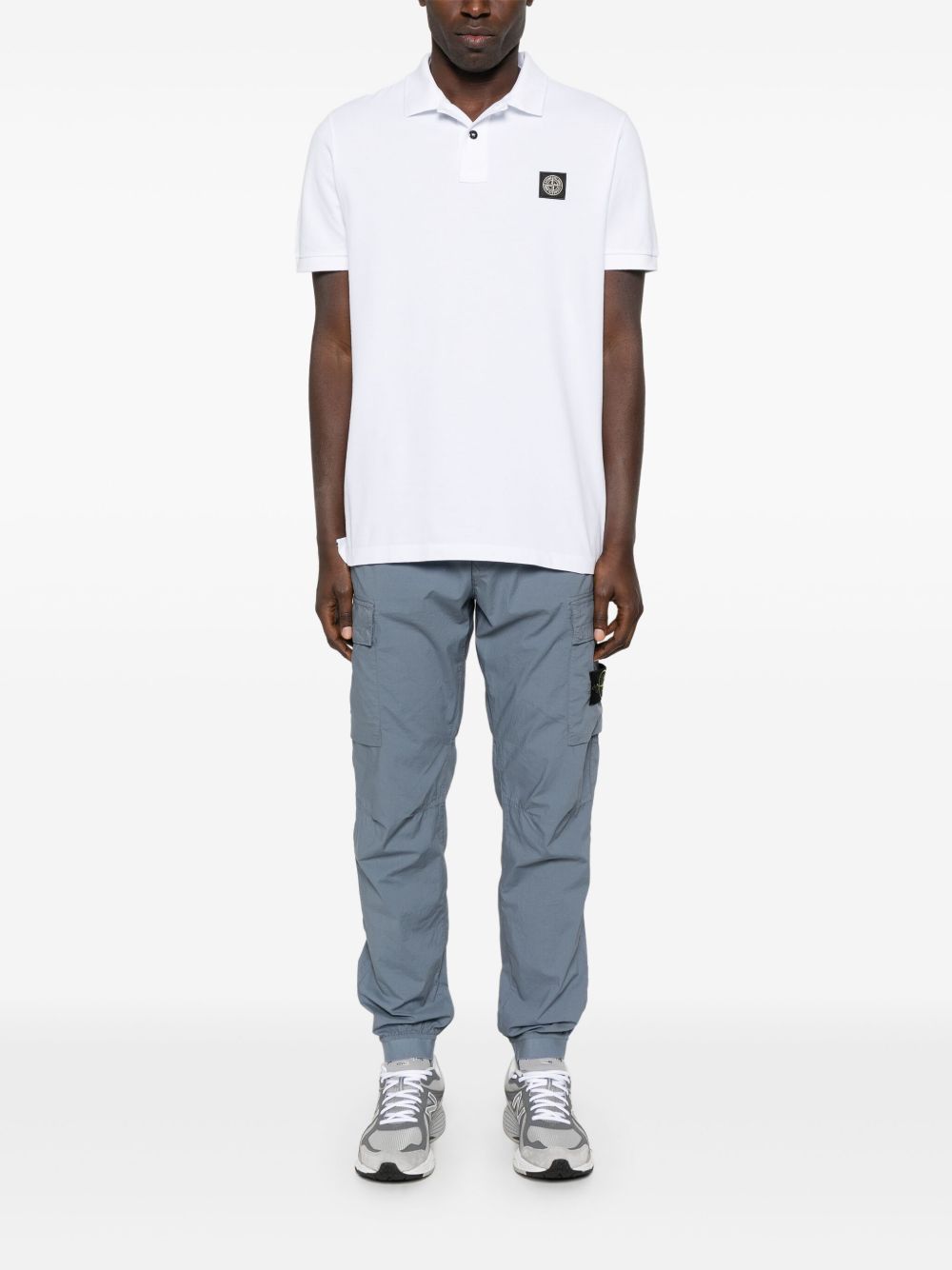 Stone Island Piqué poloshirt - Wit