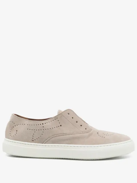 Fratelli Rossetti perforated suede loafers 