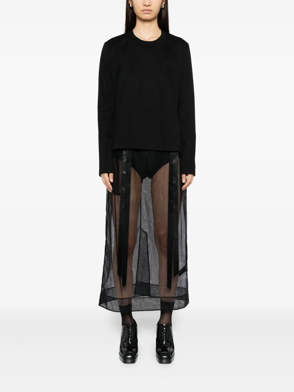 Noir Kei Ninomiya Cotton T-shirt In Black