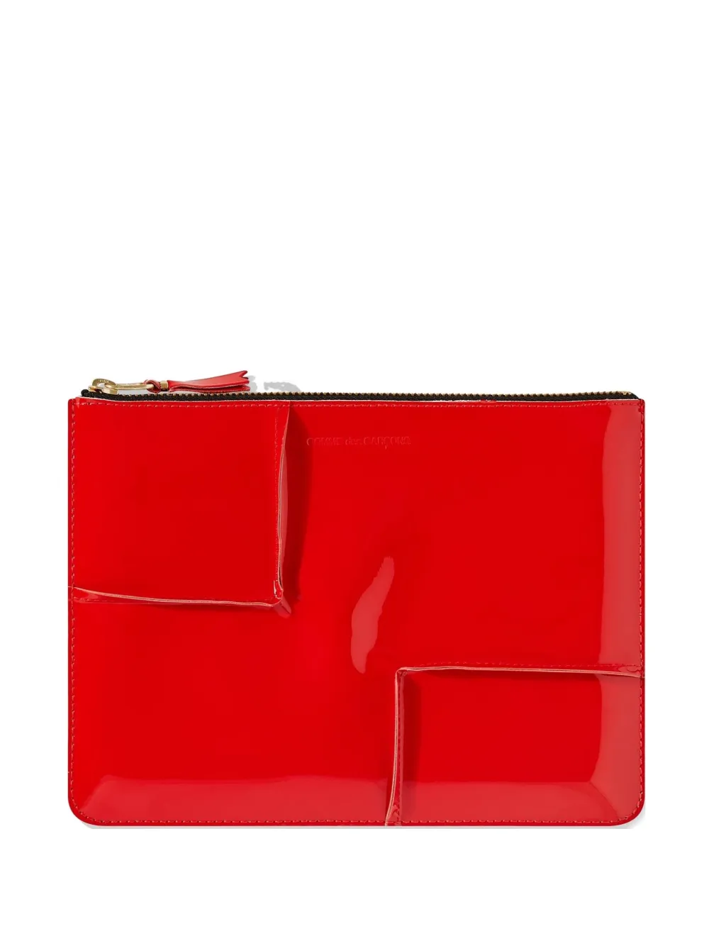 Comme Des Garçons Wallet Reversed Hem zipped wallet | Red | Image 1