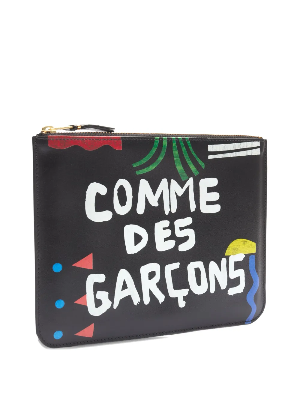 Comme Des Garçons Zip Pouch In Black