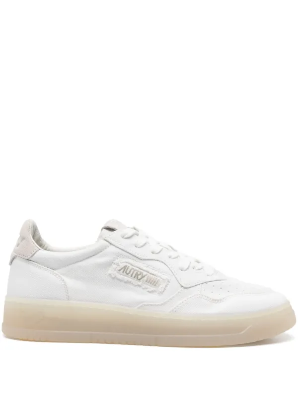 スニーカー AUTRY FW25 AUTRY Sneakers White (AULW WB18) Autry Medalist Low Bicolor Sneakers In White And Silver Leather