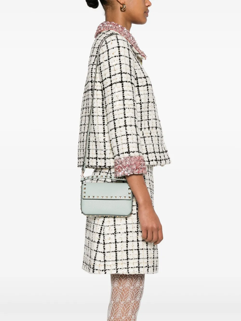 Valentino Garavani Rockstudcrossbodytas - Groen