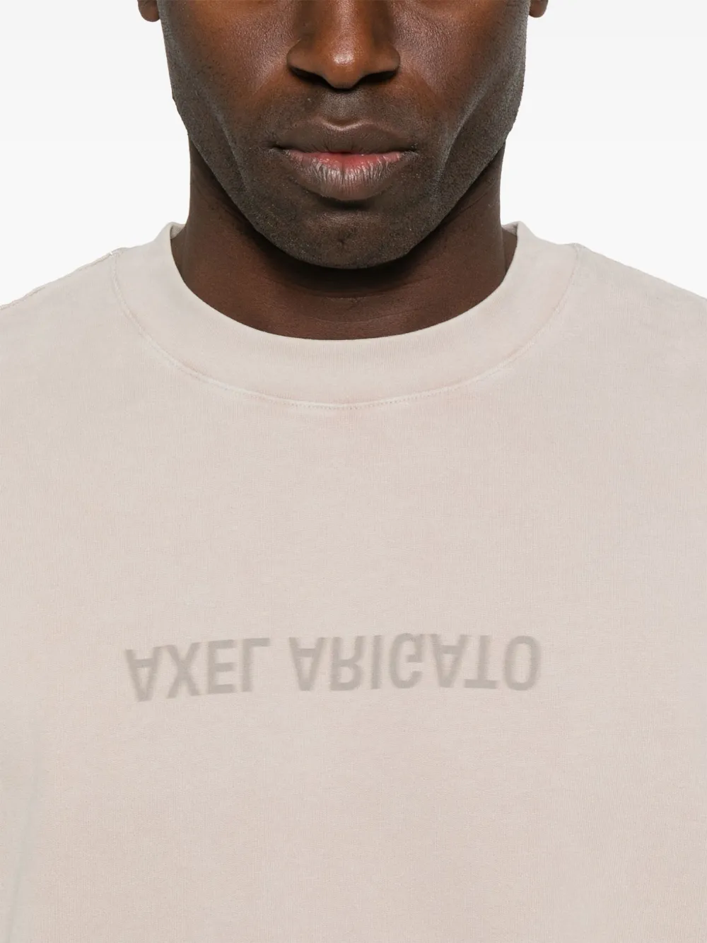 Shop Axel Arigato Distort T-shirt In Grey