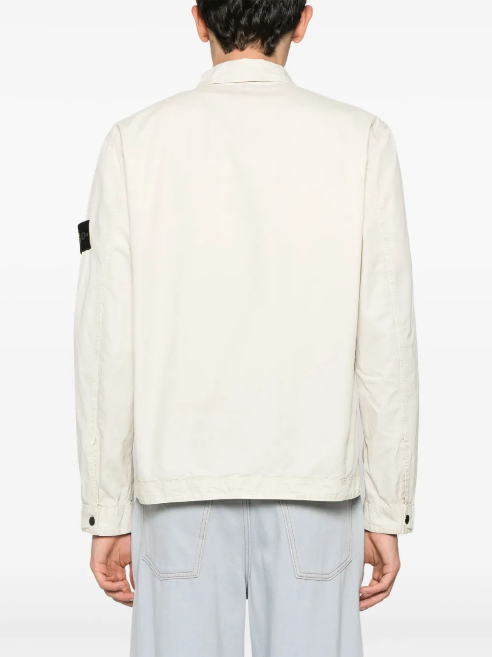 Stone Island Jack met Compass-logopatch Beige