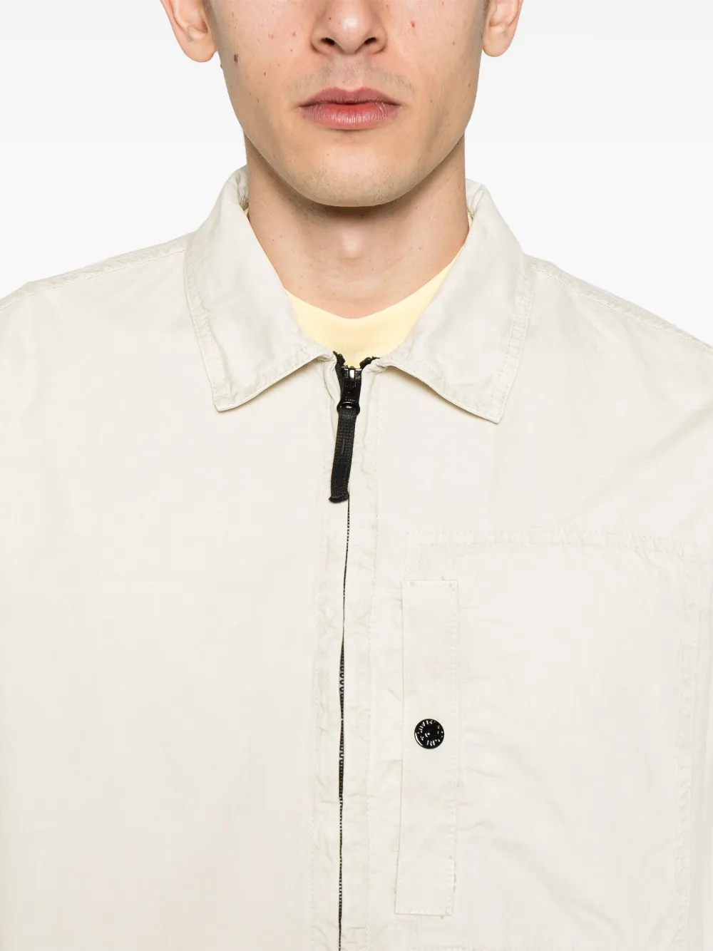 Stone Island Jack met Compass-logopatch Beige
