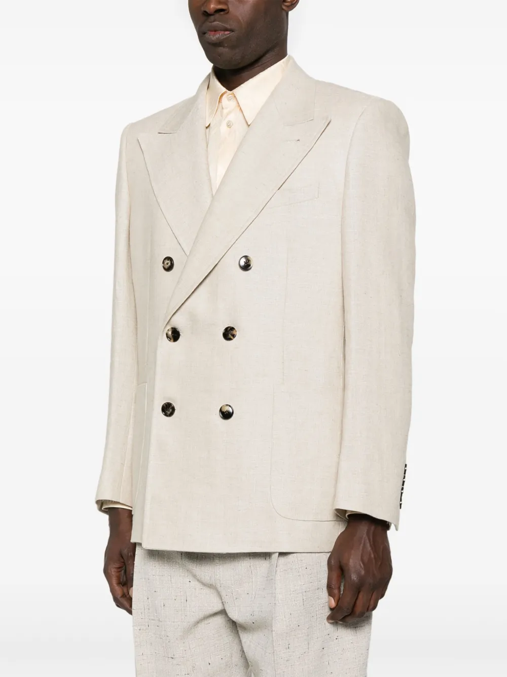 Valentino Garavani Blazer met dubbele rij knopen Beige