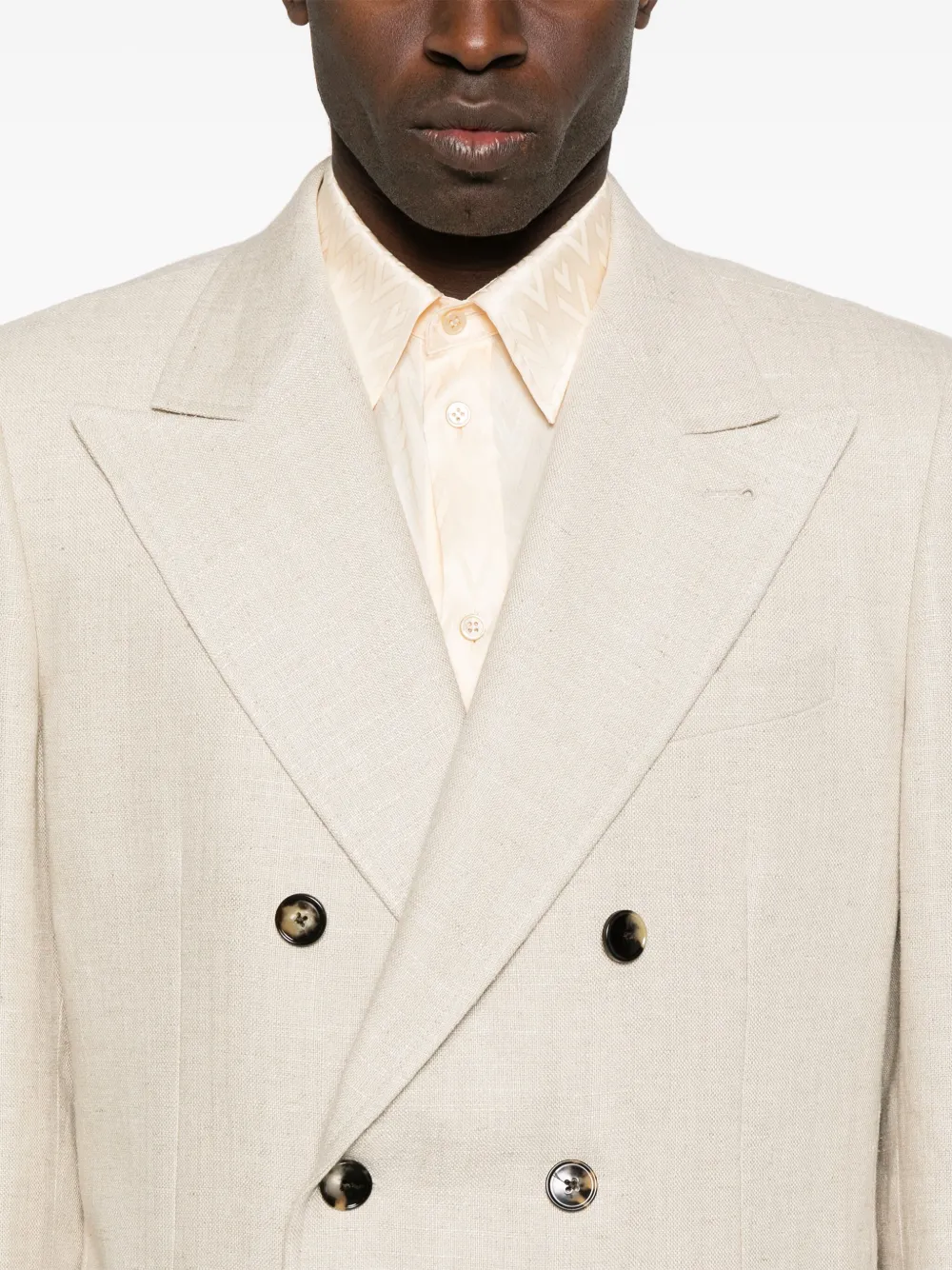 Valentino Garavani Blazer met dubbele rij knopen Beige