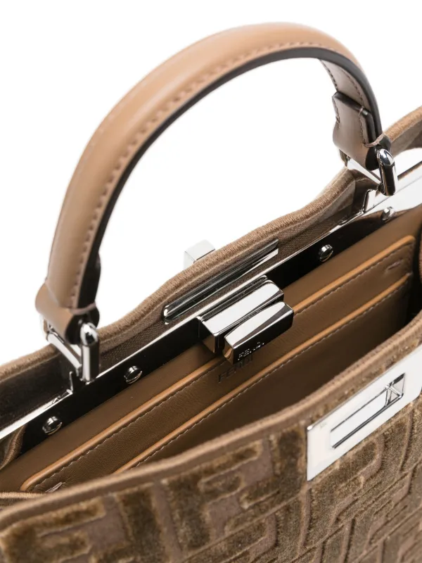 トートバッグ FENDI 'Peekaboo ISeeU Small' handbag (8BN327AT14 F0EMR) Peekaboo ISeeU Small Leather White | Fendi