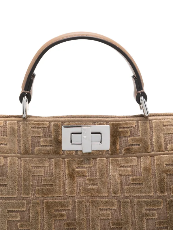 FENDI Small Peekaboo ISeeU Tote Bag | Brown | FARFETCH