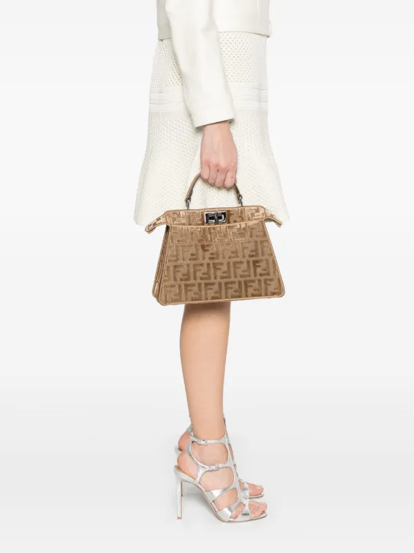 トートバッグ FENDI 'Peekaboo ISeeU Small' handbag (8BN327AT14 F0EMR) Peekaboo ISeeU Small Leather Beige | Fendi
