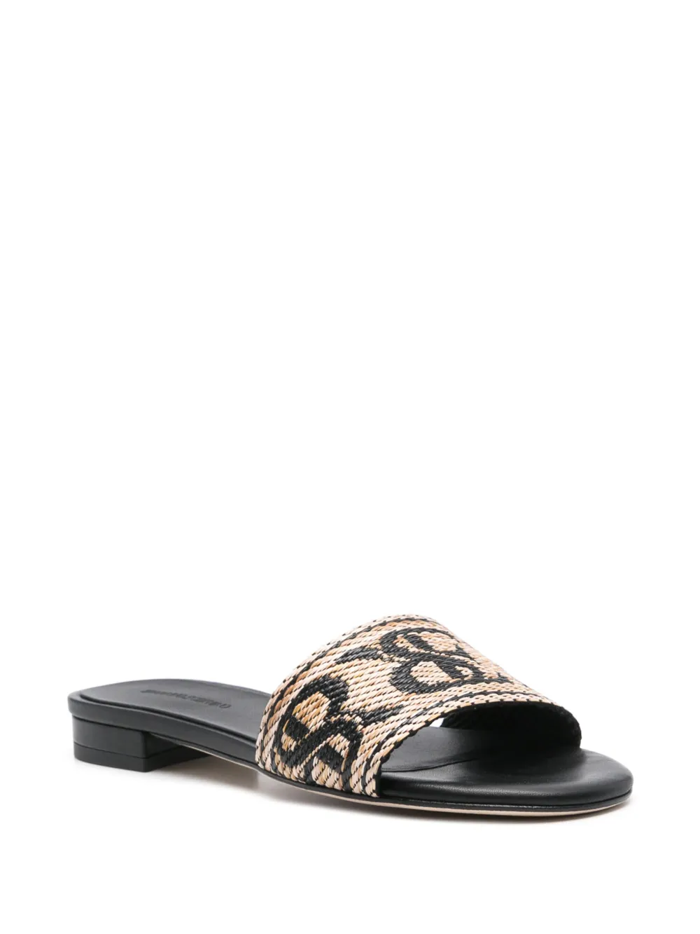 Image 2 of Ermanno Scervino logo-jacquard sandals