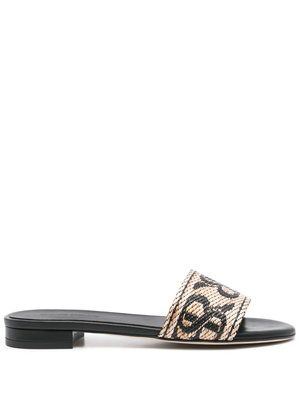 Image 1 of Ermanno Scervino logo-jacquard sandals