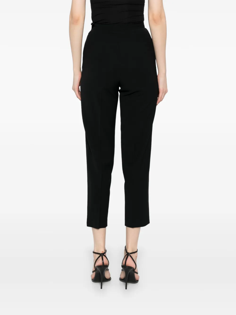 Pre-owned Chanel 1995 Cc-mark Buttons Trousers In Black