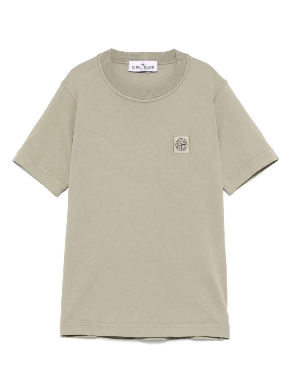 Stone Island Junior T-shirt met Compass-logopatch Groen