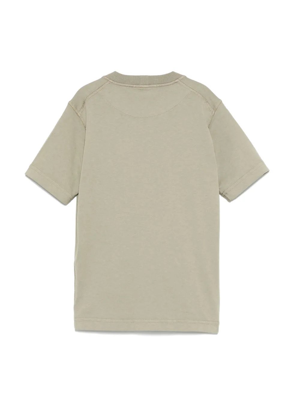 Stone Island Junior T-shirt met Compass-logopatch - Groen