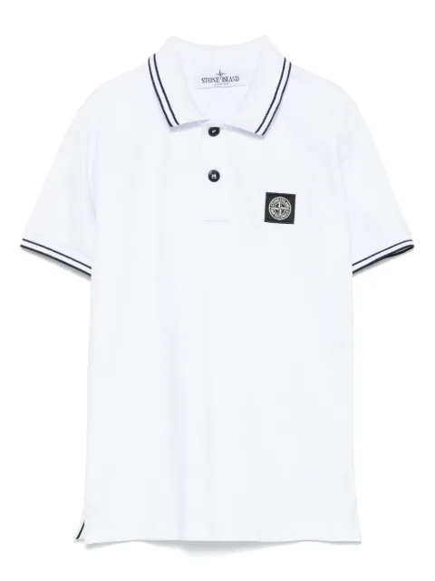 Stone Island Junior Camisa polo com motivo de bússola