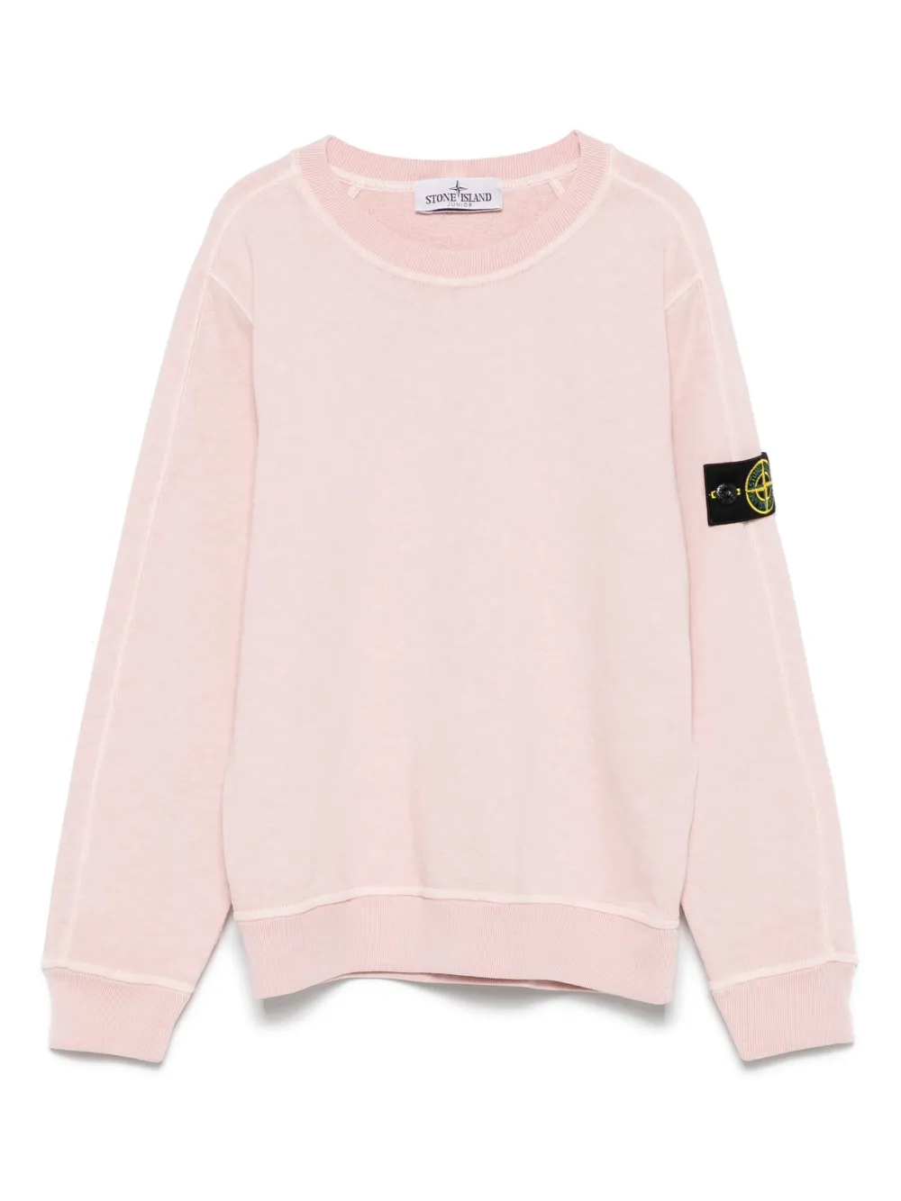 Stone Island Junior Sweater met Compass-logopatch Roze