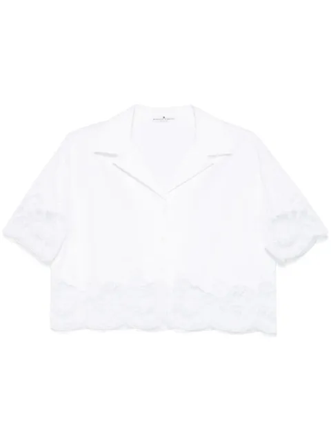 Ermanno Scervino lace-panelling shirt