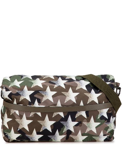 Valentino Garavani Pre-Owned 2000-2017 Nylon Printed Camustars Rockstud Messenger Bag crossbody bag