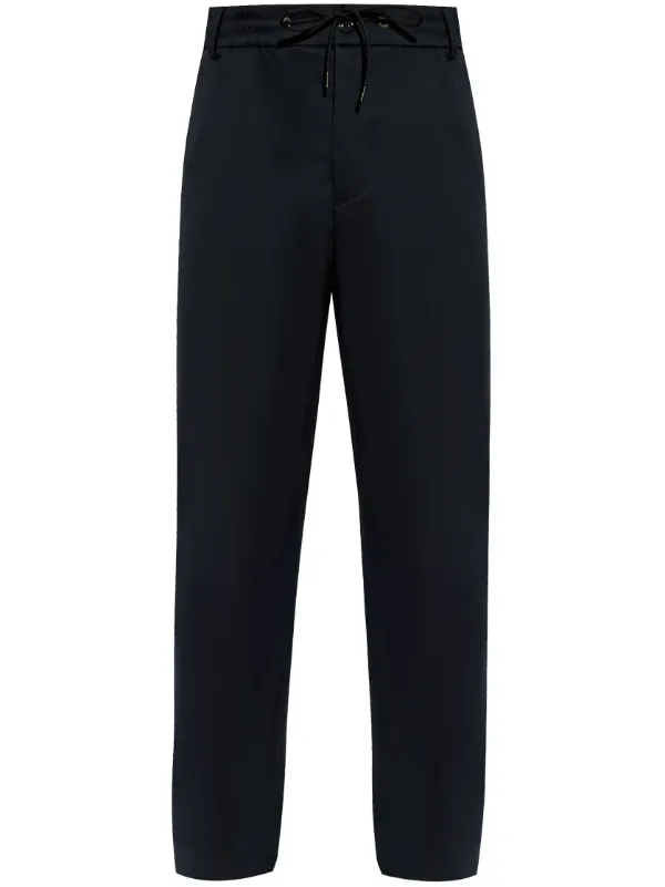 Moncler Cotton Gabardine Chinos in Blue