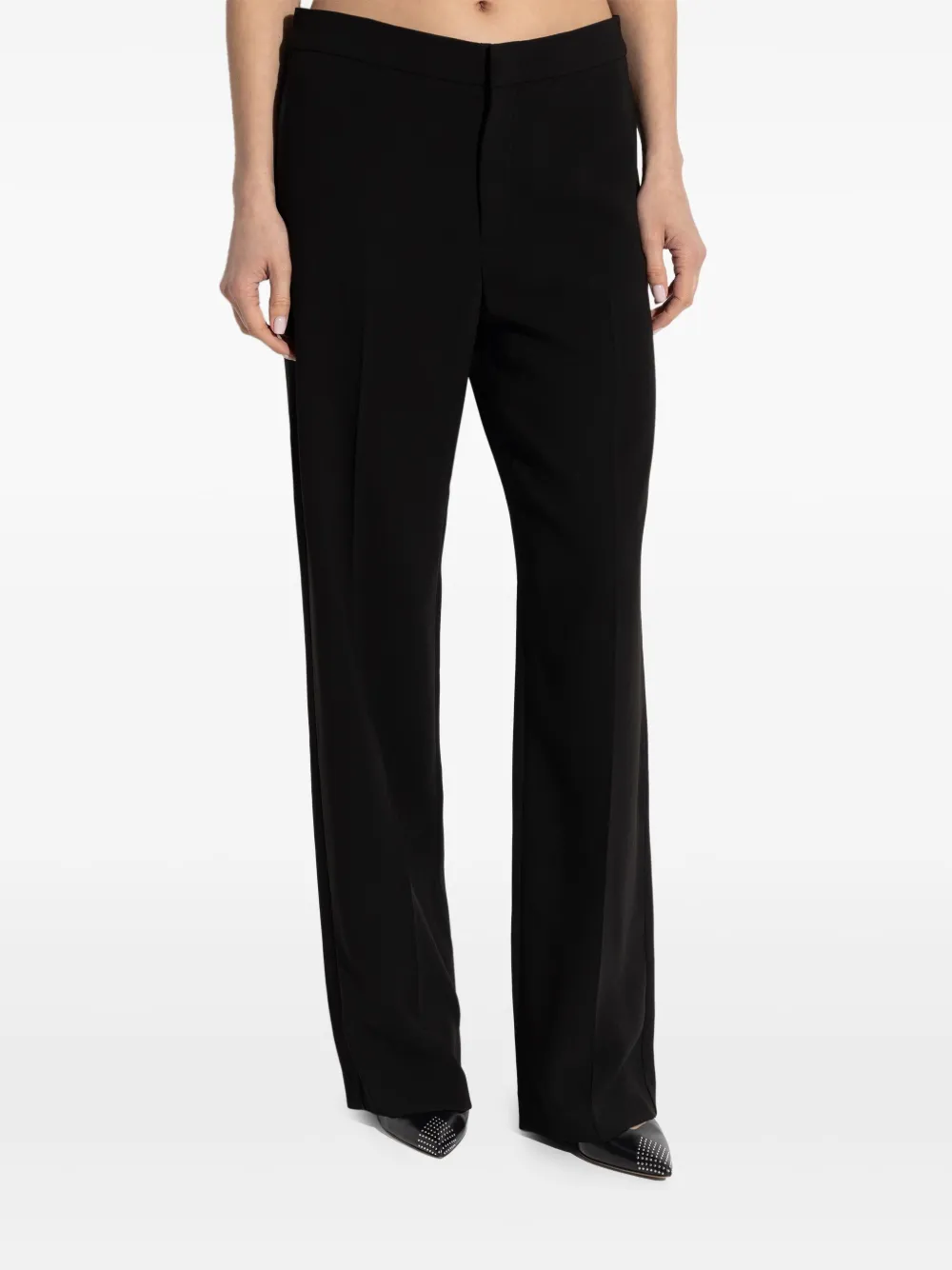 Shop Isabel Marant Scarly Trousers In Black