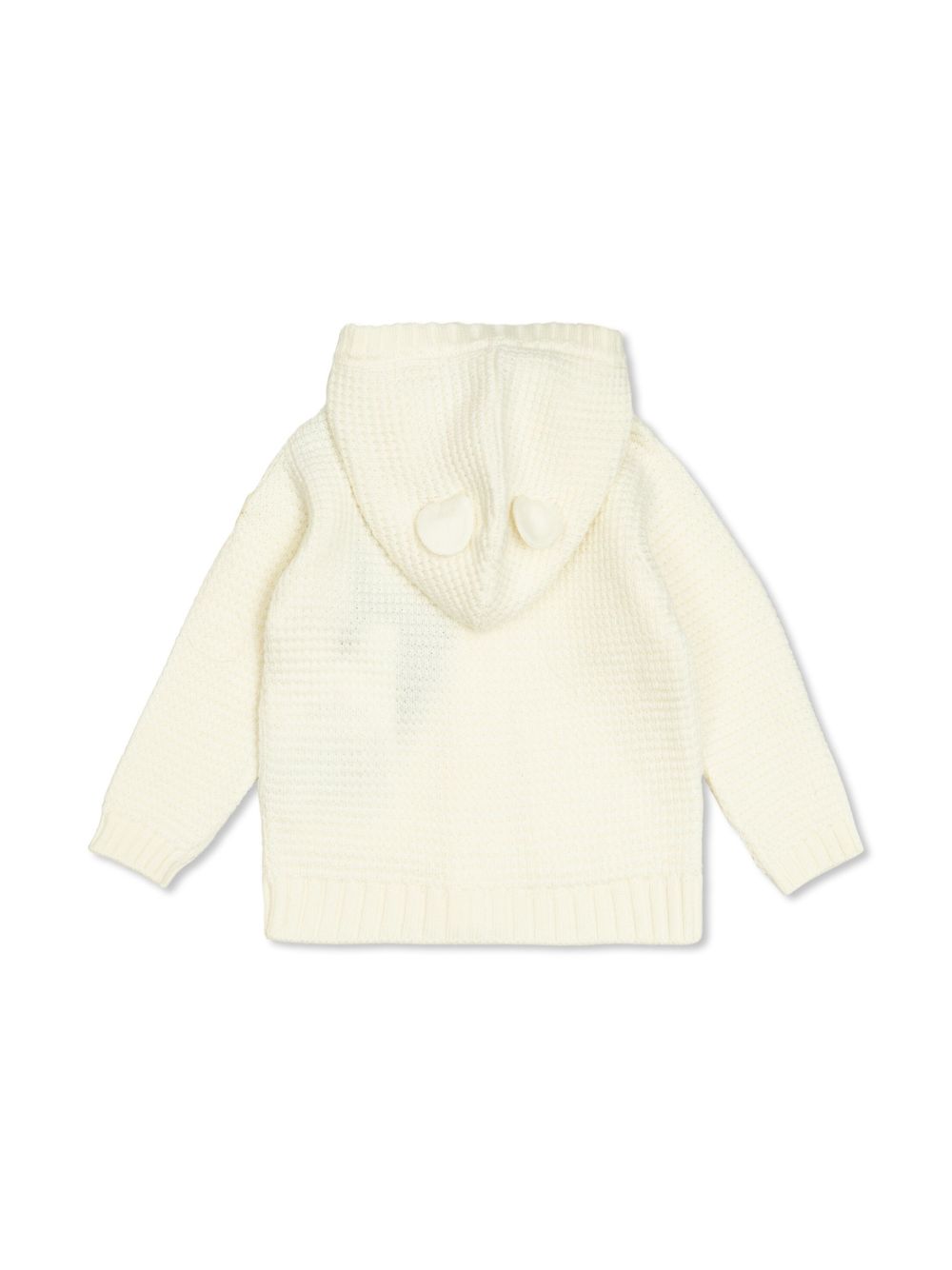 Moncler Enfant logo wool cardigan - Wit