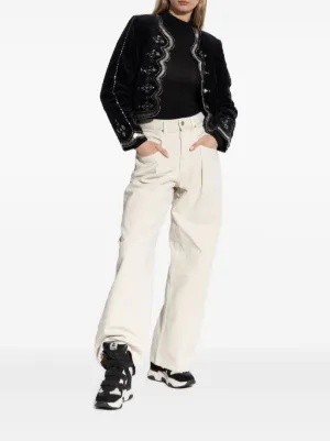 ISABEL MARANT スパンコール装飾クロップドジャケット ジャケット イザベル マラン 女性
